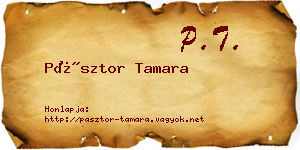 Pásztor Tamara névjegykártya